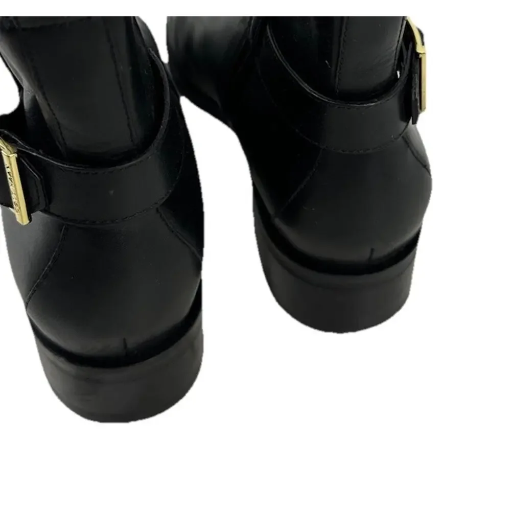 Cole Haan Size 8 B Womens Kimberly Black Leather Side Zip Ankle Bootie W22299